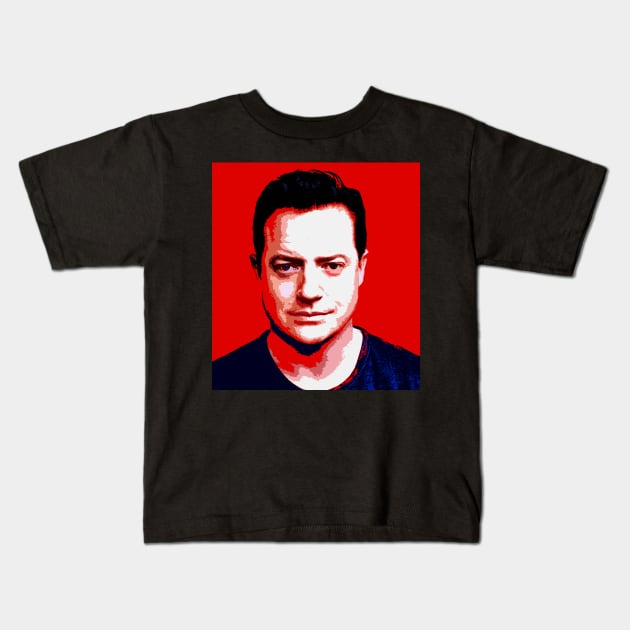 brendan fraser Kids T-Shirt by oryan80